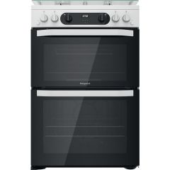 Hotpoint HDM67G0CCW/UK Double Cooker - White