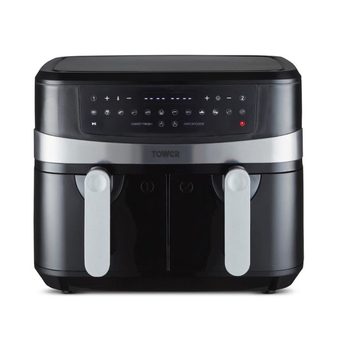 Tower T17088 Air Fryer 9LT Dual Basket - Black