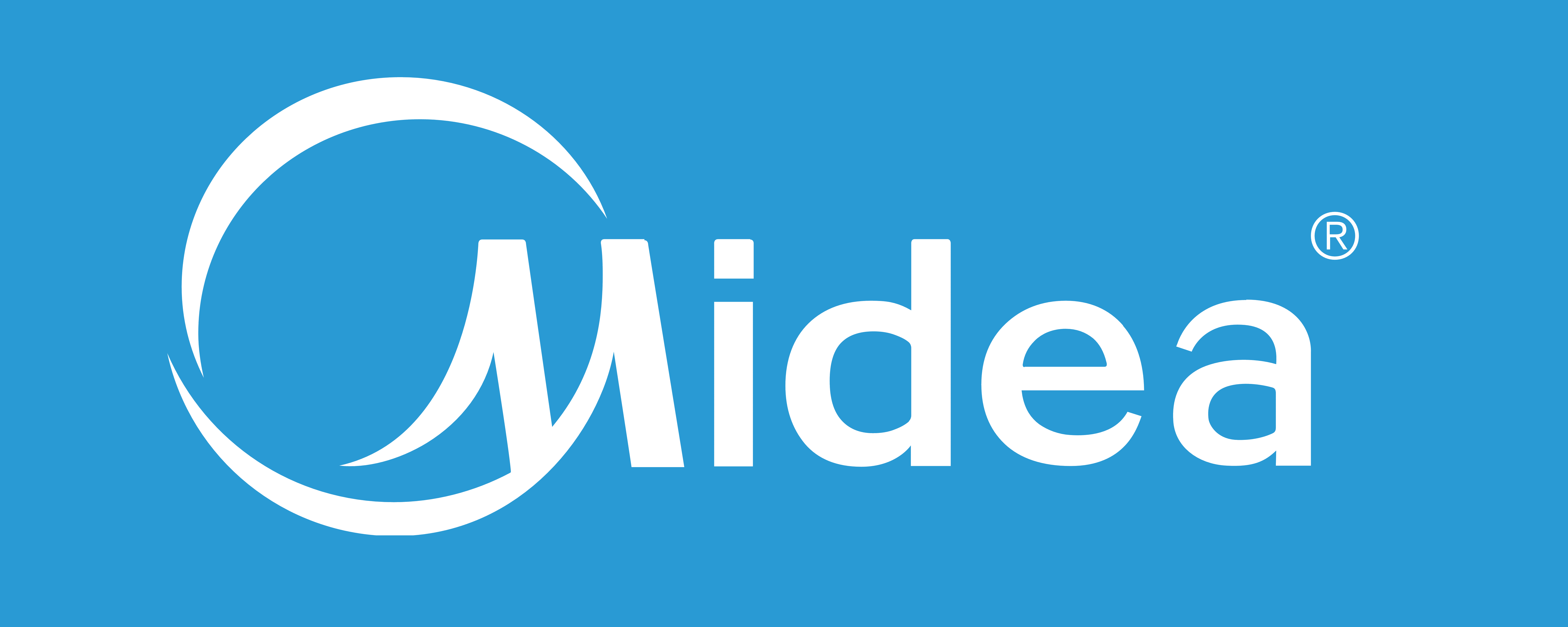 Midea logo.